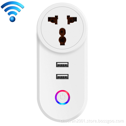 OEM Design Echo Timer Power Travel Mini Electric Outlet Wireless Adapter Socket Alexa India 2 USB Smart Plug